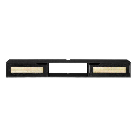 Modern Coastal Geometric Media Storage with Floating Design