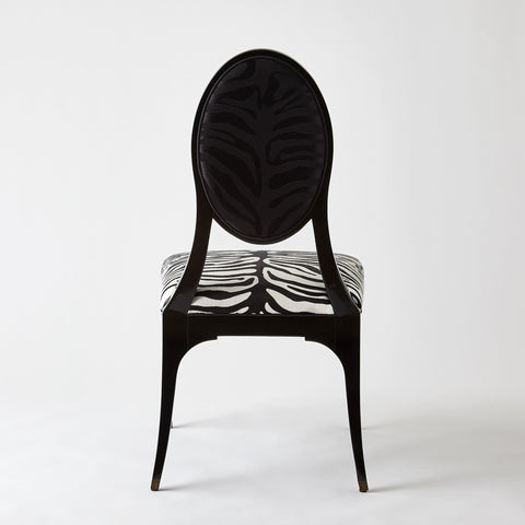 Timeless Minimalist Oval Back Upholstered Dining Side Chair