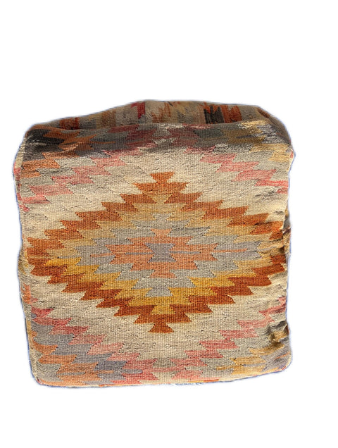Artful Traditionalist Bohemian Handwoven Graphic Pillow Cover