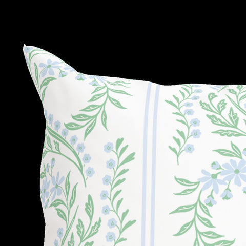 Powered by People Artful Traditionalist Handcrafted Floral Graphic Accent Pillow - 18 x 18