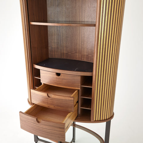 Cabriolet Modern Tall Cabinet in Brown