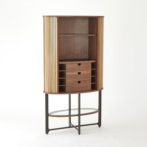 Cabriolet Modern Tall Cabinet in Brown