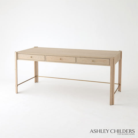 Global Views Paxton Timeless Minimalist Modern Writing Desk