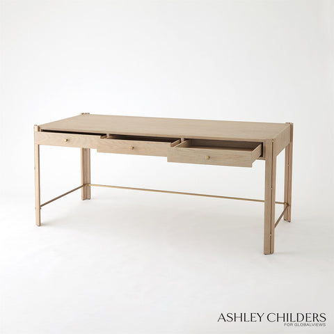 Global Views Paxton Timeless Minimalist Modern Writing Desk