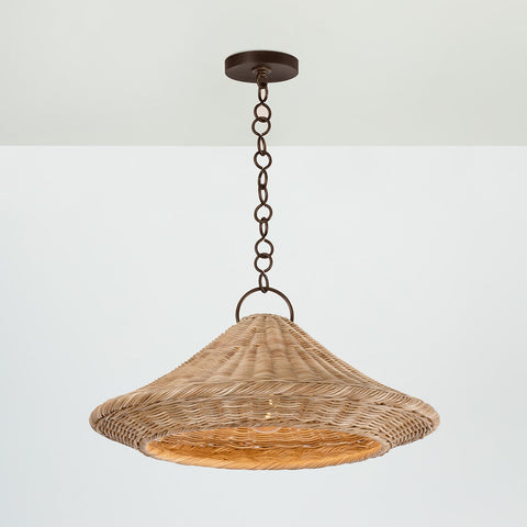 Baychester Ambient Coastal Handcrafted Conical Pendant Light