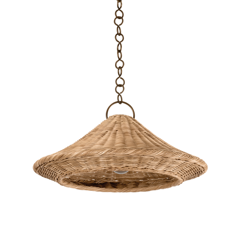 Baychester Ambient Coastal Handcrafted Conical Pendant Light