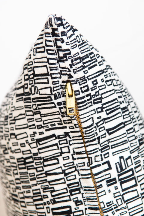 Contemporary Graphic Rectangle Accent Throw Pillow