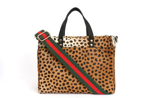 Casual Leopard Animal Pattern Tote with Removable Shoulder Strap