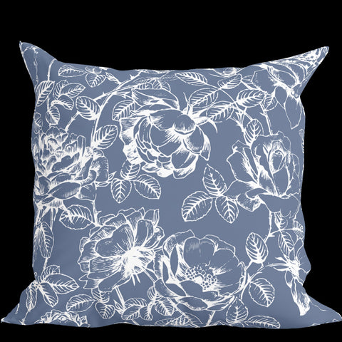 Powered by People Classic Floral Handcrafted Traditional Accent Pillow - 18 x 18