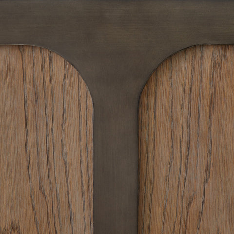 Studio A Element Modern Curved Marble Writing Desk