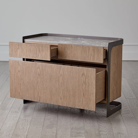 Element Modern Marble File Cabinet