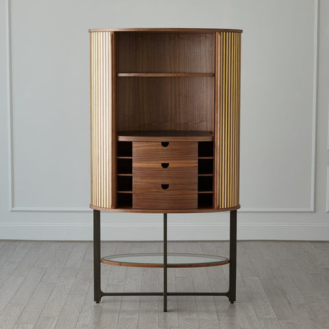 Cabriolet Modern Tall Cabinet in Brown