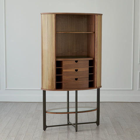 Cabriolet Modern Tall Cabinet in Brown