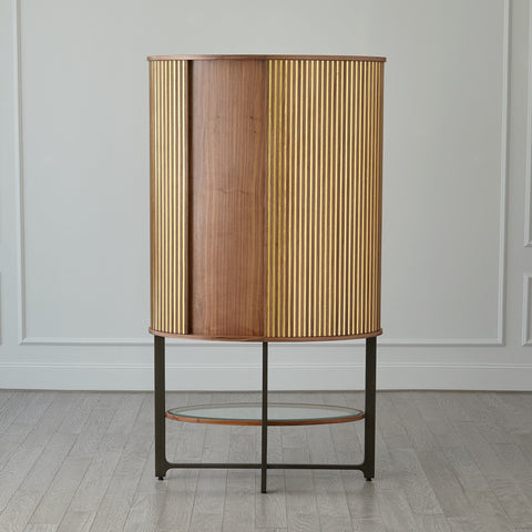 Cabriolet Modern Tall Cabinet in Brown