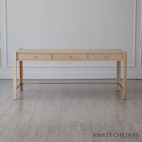 Global Views Paxton Timeless Minimalist Modern Writing Desk