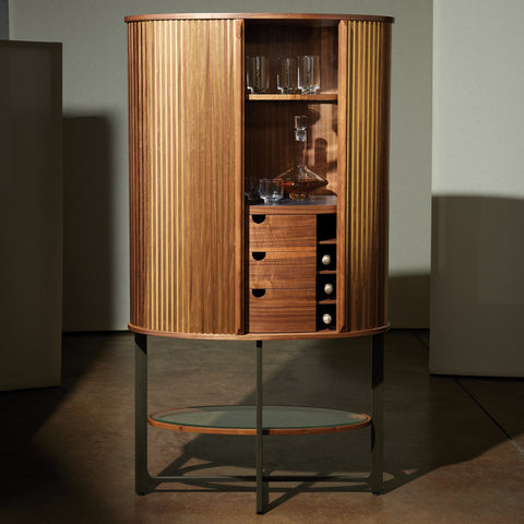 Cabriolet Modern Tall Cabinet in Brown