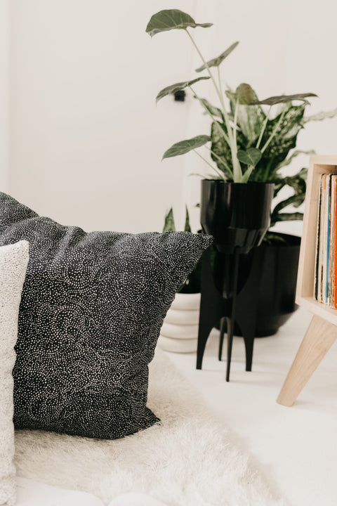 Monochromatic Astronomy Graphic Modern Accent Throw Pillow