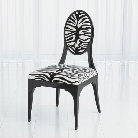 Timeless Minimalist Oval Back Upholstered Dining Side Chair