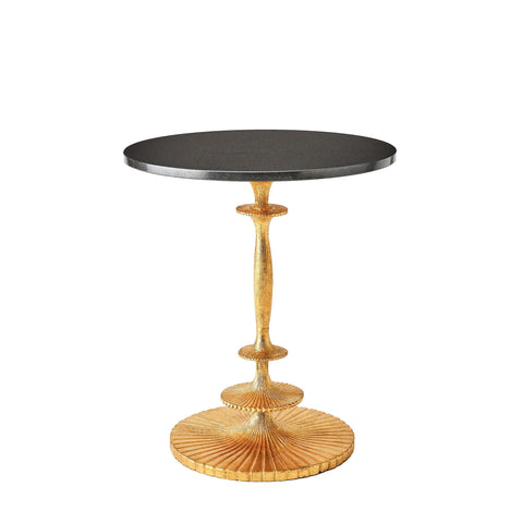 Global Views Contemporary Fluted Drum Center Table Accent Table