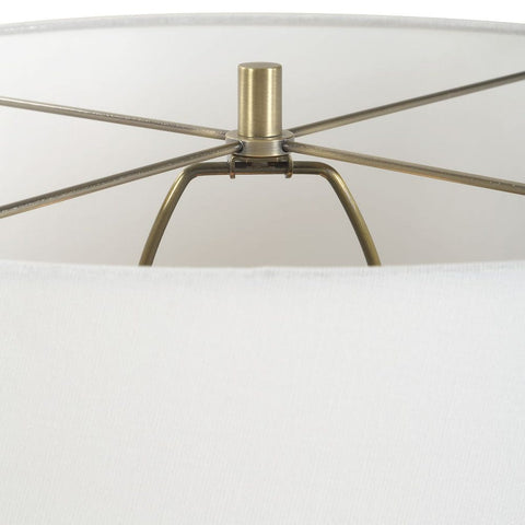 Nocturne Organic Accent Textured Drum Table Lamp