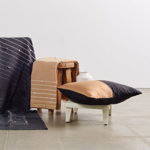 Powered by People Monochromatic Modern Handcrafted Accent Throw Pillow - 20 x 20