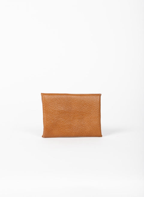 Handmade Compact Leather Pouch with Snap Closure