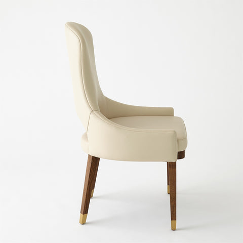 Timeless Minimalist Upholstered Dining Armchair Contemporary Style