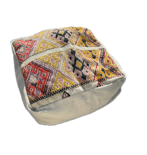 Global Eclecticist Bohemian Handwoven Embroidered Pillow Cover