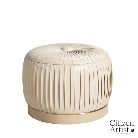 Space Saving Modern Upholstered Pouf Ottoman