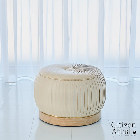 Space Saving Modern Upholstered Pouf Ottoman