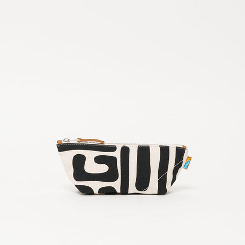Abstract Graphic Zipper Pouch with Pocket