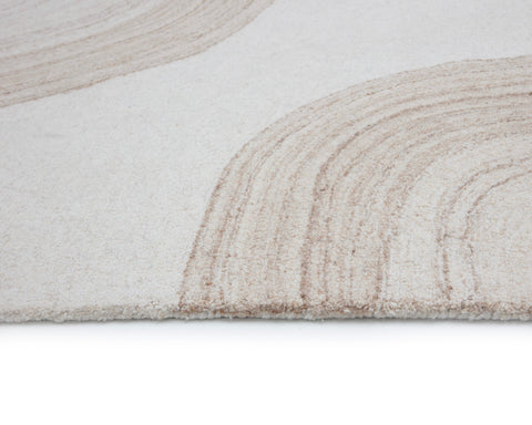 Organic Abstract Hand-Tufted Area Rug - 8' x 10'