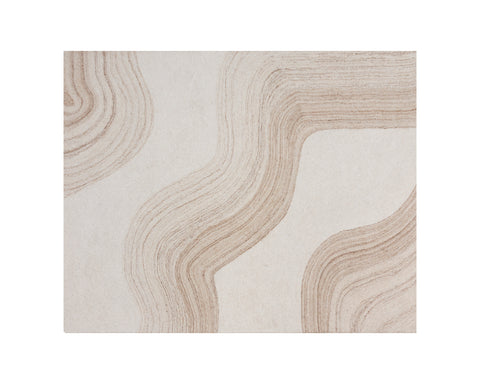 Organic Abstract Hand-Tufted Area Rug - 8' x 10'