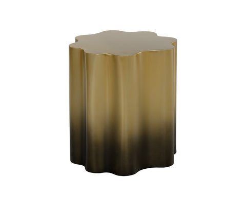 Dahlia Space Saving Freeform Center Table in Gold Ombre