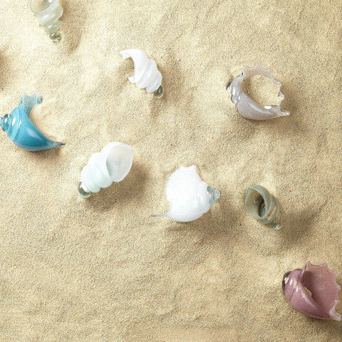Decorating Essentials Coastal Handcrafted Glass Decorative Shell