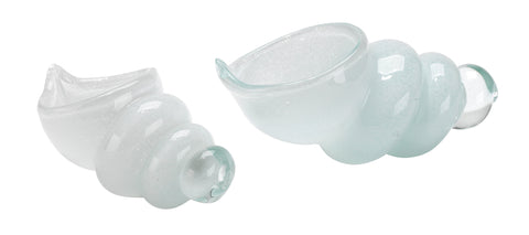 Decorating Essentials Coastal Handcrafted Glass Decorative Shell