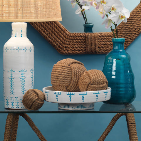 Decorating Essentials Handcrafted Knot Sphere Decorative Ball Set