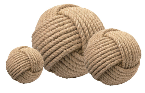 Decorating Essentials Handcrafted Knot Sphere Decorative Ball Set