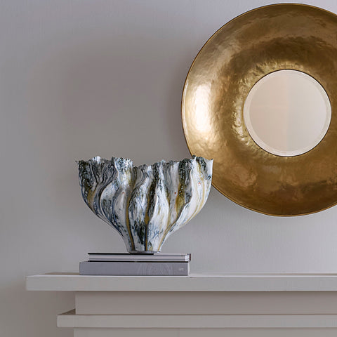 Decorating Essentials Handcrafted Asymmetrical Bowl Vase