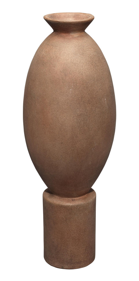 Decorating Essentials Handcrafted Matte Oval Table Vase