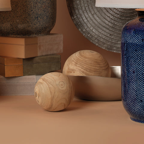 Decorating Essentials Handcrafted Abstract Sphere Decorative Ball Set