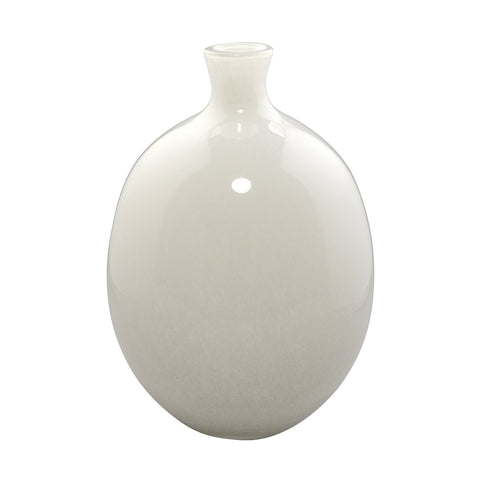 Decorating Essentials Minimalist Oval Handcrafted Table Vase