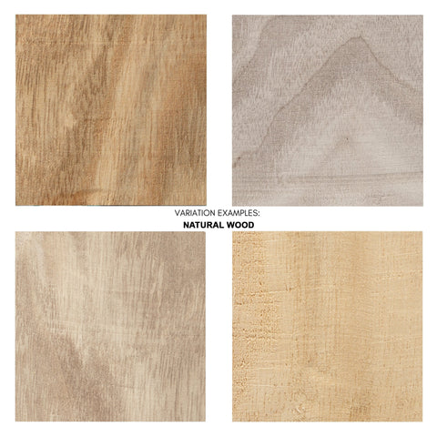 Decorating Essentials Rustic Handcrafted Wood Table Vase