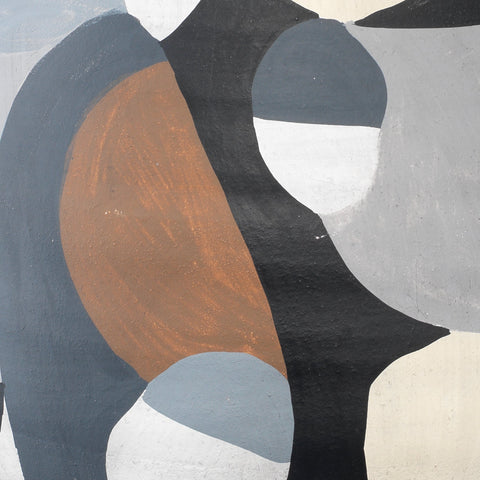 Decorating Essentials Modern Art Vase with Abstract Graphic Design