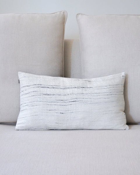 Powered by People Monochromatic Minimalist Lumbar Rectangle Throw Pillow - 12 x 20