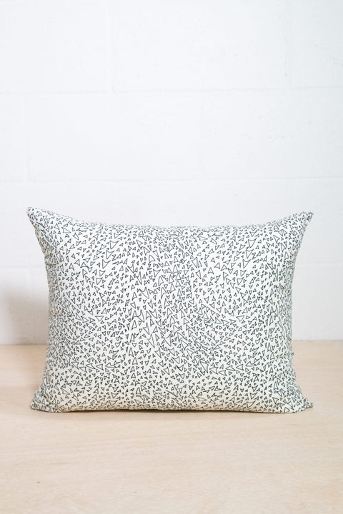 Contemporary Graphic Linen Accent Pillow with Zipper