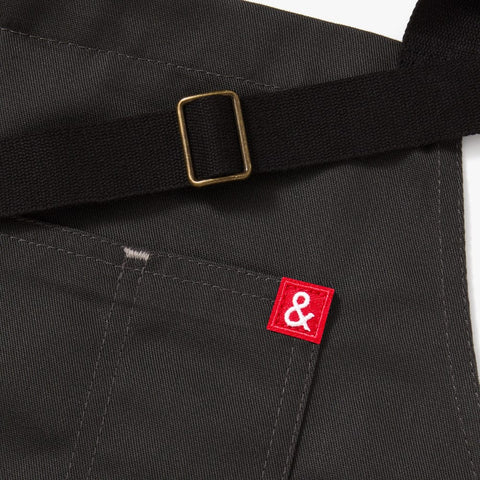 Bib Solid Adjustable Apron with Patch Pockets