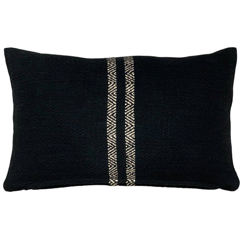 Powered by People Classic Scandinavian Lumbar Pillow with Zipper Closure - 12 x 20