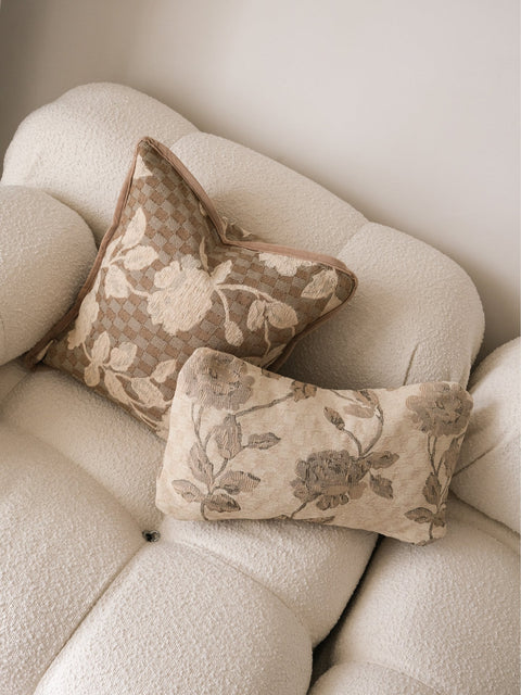 Powered by People Artful Traditionalist Double Sided Lumbar Pillow with Contrast Trim - 18 x 18 - 22 x 22