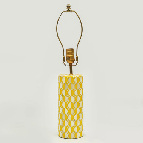 Accent Sunny Geo Handcrafted Bohemian Cylinder Table Lamp